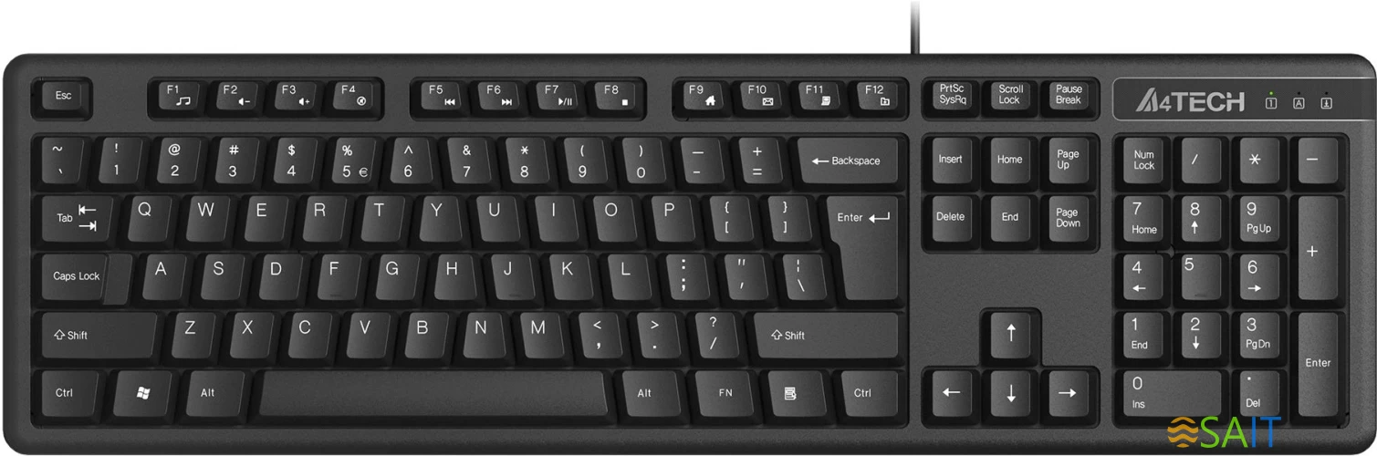 Клавиатура A4Tech KKS-3 черный USB