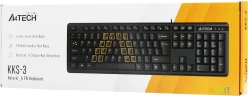 Клавиатура A4Tech KKS-3 черный USB