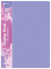 Папка с 20 прозр.вклад. Бюрократ Pastel PAST20VIO A4 пластик 0.5мм торц.карм с бум. встав фиолетовый