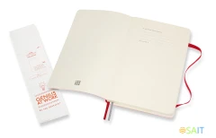 Блокнот Moleskine CLASSIC SOFT EXPENDED QP616EXPF2 Large 130х210мм 400стр. линейка мягкая обложка красный