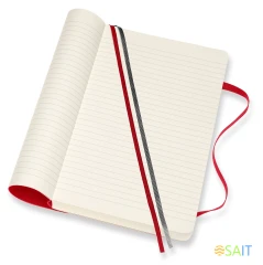 Блокнот Moleskine CLASSIC SOFT EXPENDED QP616EXPF2 Large 130х210мм 400стр. линейка мягкая обложка красный