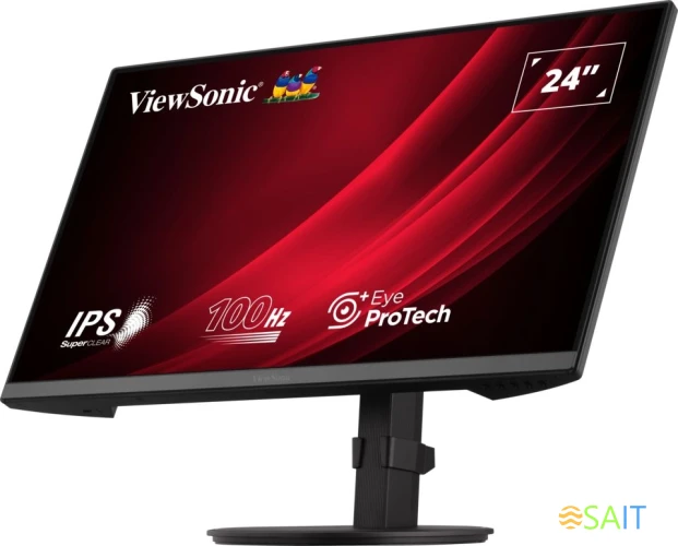 Монитор ViewSonic 23.8" VA2408-HDJ черный IPS LED 16:9 HDMI матовая HAS Piv 250cd 178гр/178гр 1920x1080 100Hz VGA DP FHD 5.2кг