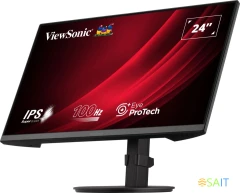 Монитор ViewSonic 23.8" VA2408-HDJ черный IPS LED 16:9 HDMI матовая HAS Piv 250cd 178гр/178гр 1920x1080 100Hz VGA DP FHD 5.2кг