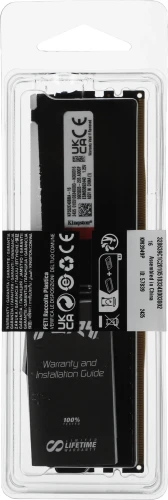 Память DDR5 16Gb 5200MHz Kingston KF552C40BBA-16 Fury Beast Black RGB RTL Gaming PC5-41600 CL40 DIMM 288-pin 1.25В single rank с радиатором Ret