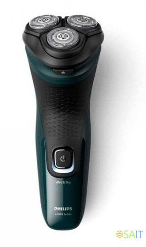 Бритва роторная Philips X3002/00 реж.эл.:3 питан.:аккум. зеленый/черный