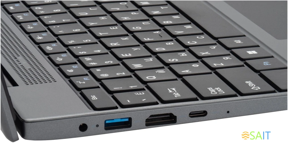 Ноутбук IRU Tactio 15PHC Ryzen 5 5500U 8Gb SSD256Gb AMD Radeon Rx Vega 7 15.6" IPS FHD (1920x1080) Windows 11 Professional Multi Language black WiFi BT Cam 4350mAh (2017281)