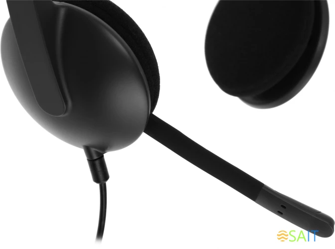 Наушники с микрофоном Logitech H340 черный 1.8м накладные USB оголовье (981-000509)