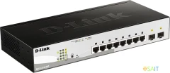 Коммутатор D-Link DGS-1210-08P DGS-1210-08P/G3A (L2) 8x1Гбит/с 2SFP 8PoE 65W настраиваемый