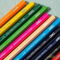 Карандаши цв. Deli EC130-12 ColoRun шестигран. дерево 12цв. коробка/европод. (12шт)