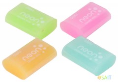 Ластик Deli EH01000 39х27х12мм ассорти/неон