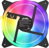 Вентилятор для корпуса GMNG GG-CF120ARGB2-PWMBK ARGB 120х120x25 черный 4-pin 26дБ Ret