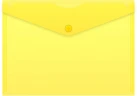 Конверт на кнопке Бюрократ -PK804A5YEL A5 пластик 0.18мм желтый