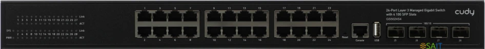 Коммутатор Cudy GS5024S4 (L3) 24x1Гбит/с 4SFP+ управляемый