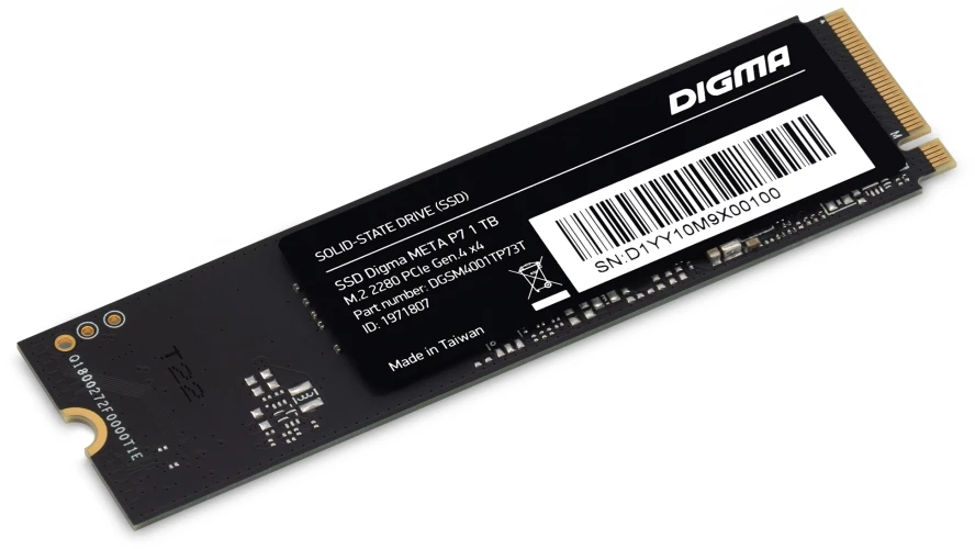 Накопитель SSD Digma PCIe 3.0 x4 512GB DGSM3512GP53T Mega P5 M.2 2280