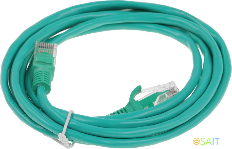 Патч-корд Premier PP12-2M/G 1000Гбит/с UTP 4 пары cat.5E CCA molded 2м зеленый RJ-45 (m)-RJ-45 (m)