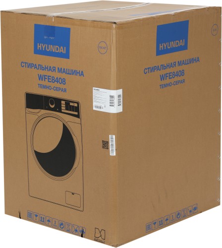 Стиральная машина Hyundai WFE8408 Dark Gray класс: A+++ загр.фронтальная макс.:8кг черный инвертер