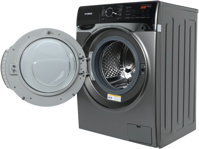 Стиральная машина Hyundai WFE8408 Dark Gray класс: A+++ загр.фронтальная макс.:8кг черный инвертер