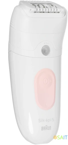 Эпилятор Braun SE5-050 скор.:2 насад.:4 от электр.сети от аккум. белый/розовый