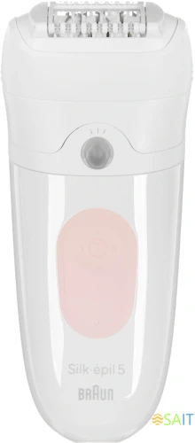Эпилятор Braun SE5-050 скор.:2 насад.:4 от электр.сети от аккум. белый/розовый