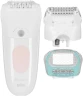 Эпилятор Braun SE5-050 скор.:2 насад.:4 от электр.сети от аккум. белый/розовый