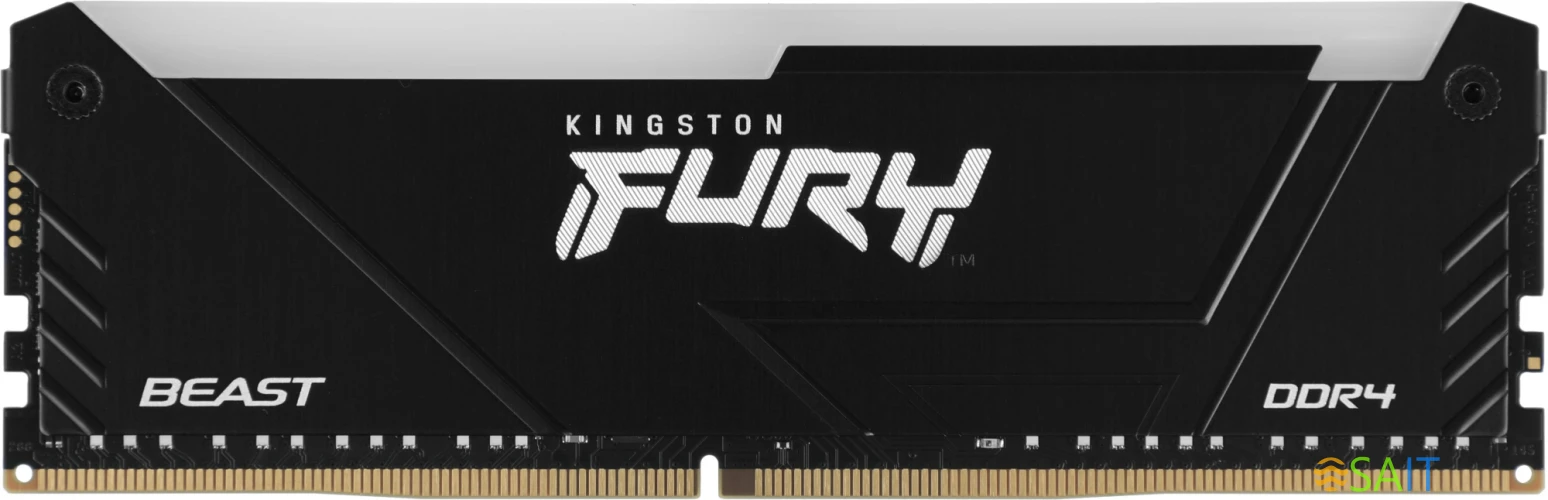 Память DDR4 16GB 3600MHz Kingston KF436C18BB2A/16 Fury Beast RGB RTL Gaming PC4-28800 CL18 DIMM 288-pin 1.35В single rank с радиатором Ret