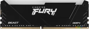 Память DDR4 16GB 3600MHz Kingston KF436C18BB2A/16 Fury Beast RGB RTL Gaming PC4-28800 CL18 DIMM 288-pin 1.35В single rank с радиатором Ret