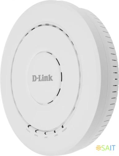 Точка доступа D-Link DWL-X8630AP/UN/A1A AX3600 10/100/1000/2500BASE-T/WI-FI белый