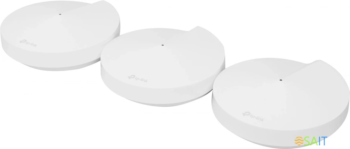 Бесшовный Mesh роутер TP-Link Deco M5 (DECO M5(3-PACK)) AC1300 10/100/1000BASE-TX белый (упак.:3шт)