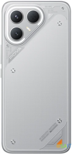 Смартфон Tecno Pova 7 Pro 5G 256Gb 12Gb серый моноблок 3G 4G 2Sim 6.78" 1224x2720 Android 15 64Mpix 802.11 a/b/g/n/ac/ax NFC GPS GSM900/1800 Protect