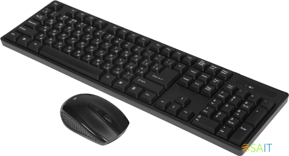 Клавиатура + мышь Defender #1 C-915 RU клав:черный мышь:черный USB беспроводная (45915)