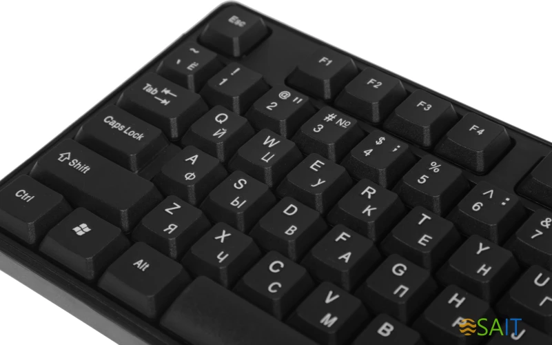 Клавиатура + мышь Defender #1 C-915 RU клав:черный мышь:черный USB беспроводная (45915)