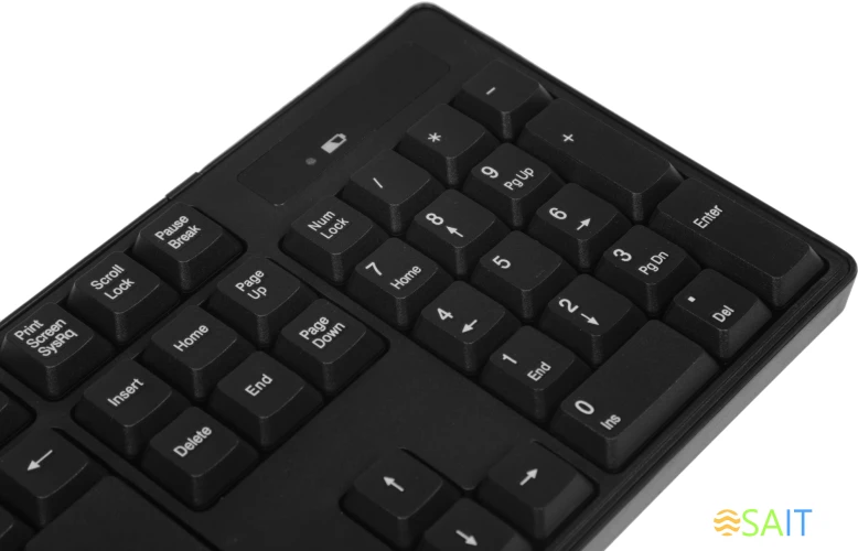 Клавиатура + мышь Defender #1 C-915 RU клав:черный мышь:черный USB беспроводная (45915)