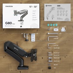 Кронштейн для мониторов ONKRON ONKRON G80 BLACK