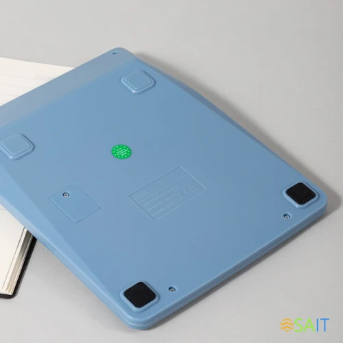 Калькулятор настольный Deli EM888A-BL голубой/белый 12-разр.