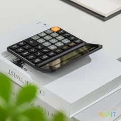 Калькулятор настольный Deli Askend EM110 черный 12-разр.