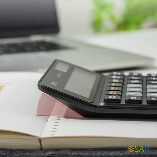 Калькулятор настольный Deli Askend EM110 черный 12-разр.