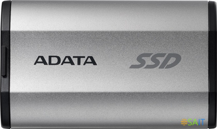 Накопитель SSD A-Data USB-C 2TB SD810-2000G-CSG SD810 1.8" серый