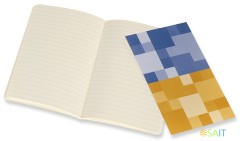 Блокнот Moleskine VOLANT QP711B41M17 Pocket 90x140мм 80стр. линейка мягкая обложка синий/желтый янтарный (2шт)