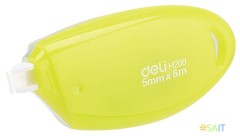 Лента коррект. Deli EH20001 6мх5мм ассорти корпус белый блистер