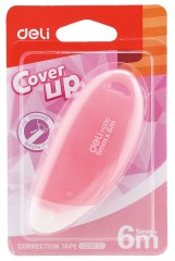 Лента коррект. Deli EH20001 6мх5мм ассорти корпус белый блистер