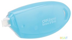 Лента коррект. Deli EH20001 6мх5мм ассорти корпус белый блистер