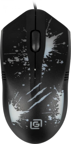 Мышь Оклик 399M STIGMA черный оптическая 1200dpi USB для ноутбука 3but (1175321)