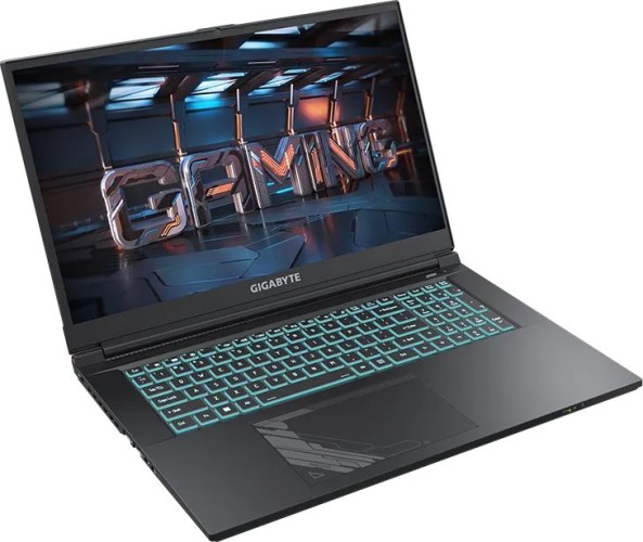 Ноутбук Gigabyte G7 MF Core i5 12500H 16Gb SSD512Gb NVIDIA GeForce RTX4050 6Gb 17.3" IPS FHD (1920x1080) Windows 11 Home black WiFi BT Cam (MF-E2KZ213SH)