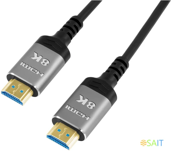 Кабель аудио-видео Digma HDMI 2.1 AOC HDMI (m)/HDMI (m) 10м. позолоч.конт. черный (HDMI-AOC2.1-10)