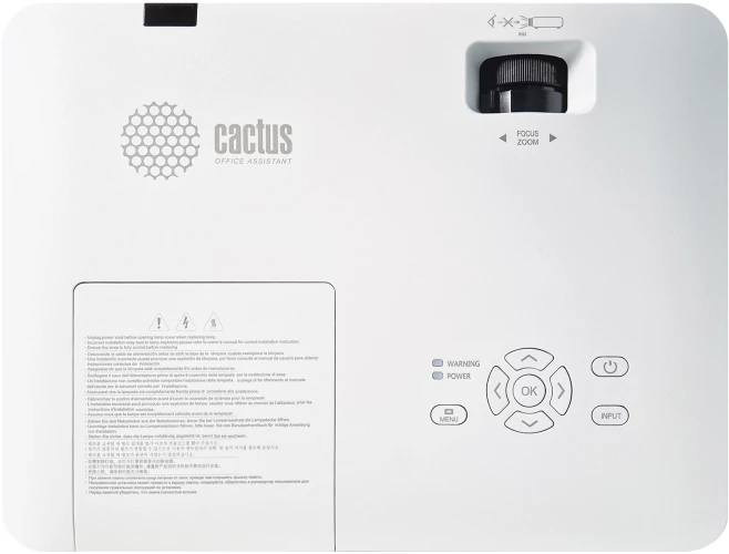 Проектор Cactus CS-S2.WT 3LCD 4000Lm ANSI (1024x768) 15000:1 ресурс лампы:10000часов 1xUSB typeA 2xHDMI 3.26кг