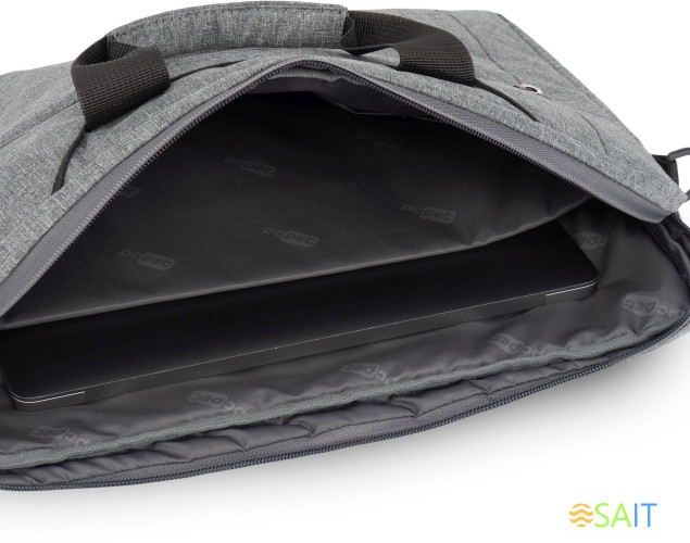 Сумка для ноутбука 15.6" PC Pet PCP15B2GY серый/черный полиэстер