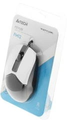 Мышь A4Tech Fstyler FM12 Panda белый/черный оптическая 1200dpi USB 3but