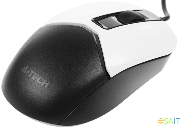 Мышь A4Tech Fstyler FM12 Panda белый/черный оптическая 1200dpi USB 3but