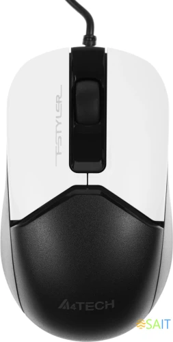 Мышь A4Tech Fstyler FM12 Panda белый/черный оптическая 1200dpi USB 3but