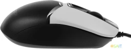 Мышь A4Tech Fstyler FM12 Panda белый/черный оптическая 1200dpi USB 3but